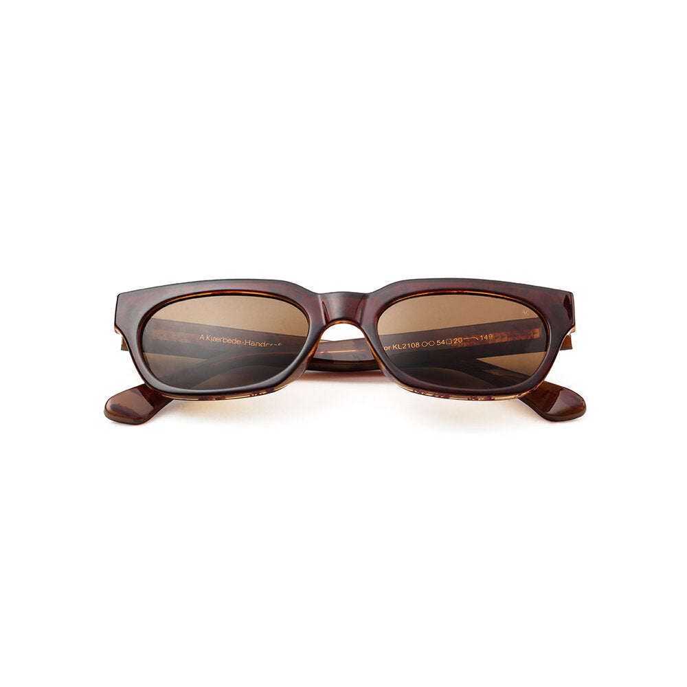 A. Kjærbede Bror solbriller - Demi Light Brown Tortoise - Bahne